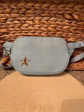 Jeffree Star Cosmetics Unisex Adults Faux Leather Belt Bag/Fanny Pack Light Blue
